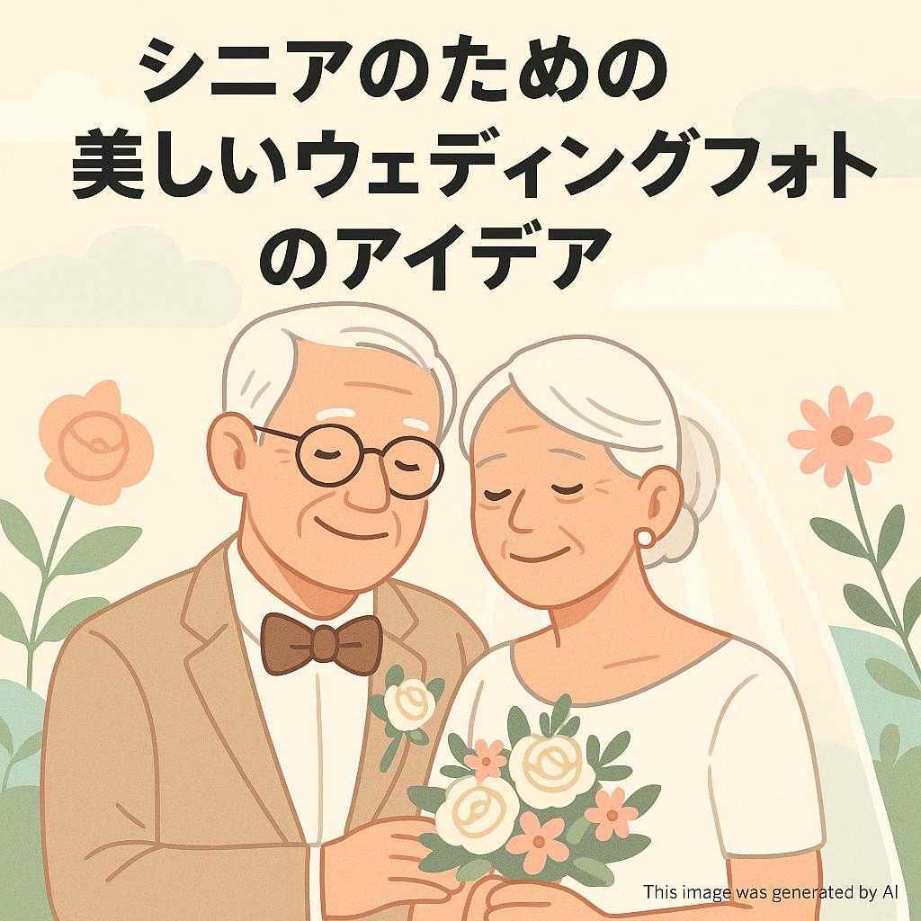 シニアのための美しいウェディングフォトのアイデア