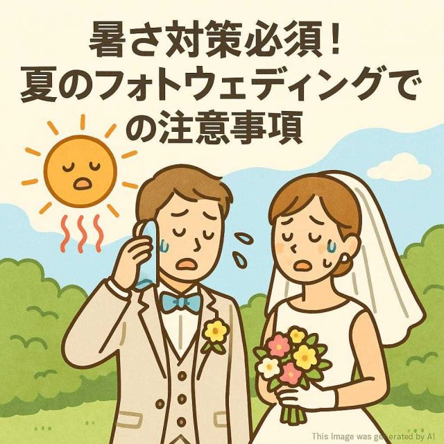 暑さ対策必須！夏のフォトウェディングでの注意事項