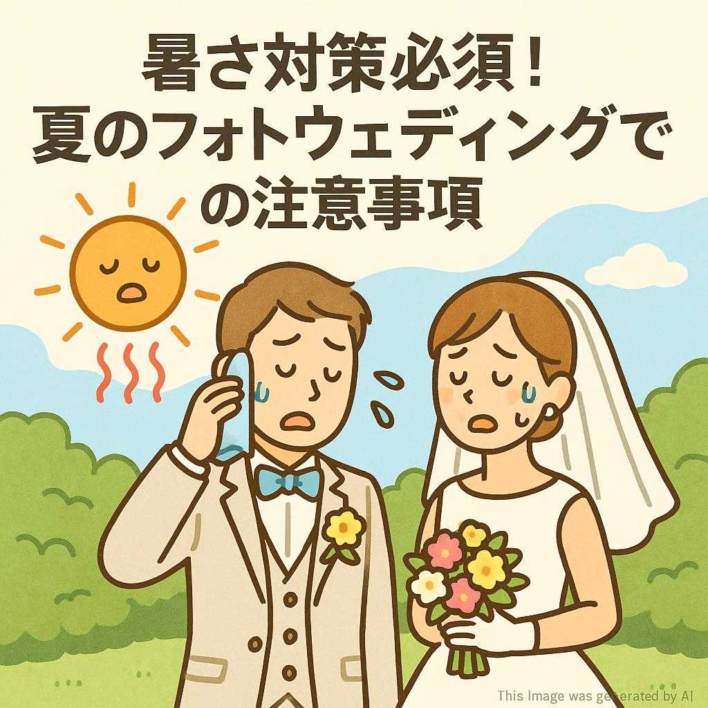 暑さ対策必須！夏のフォトウェディングでの注意事項