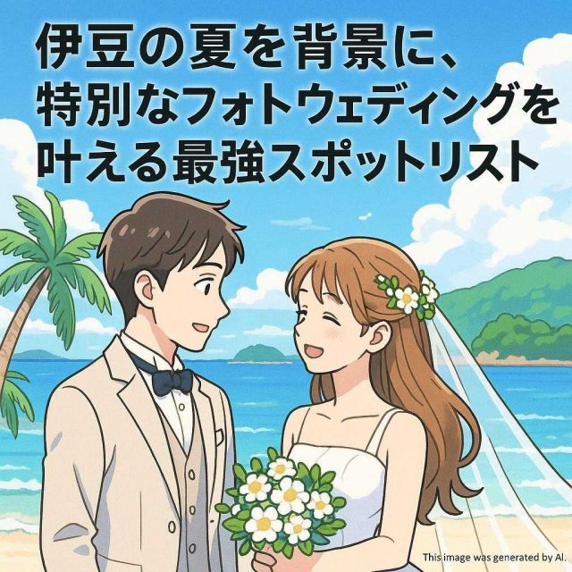 伊豆の夏を背景に、特別なフォトウェディングを叶える最強スポットリスト