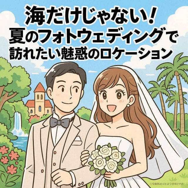海だけじゃない！夏のフォトウェディングで訪れたい魅惑のロケーション