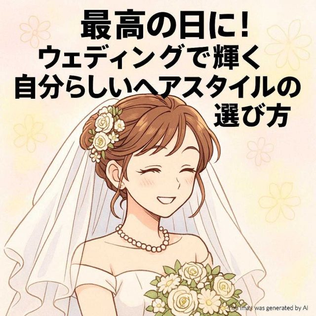 最高の日に！ウェディングで輝く自分らしいヘアスタイルの選び方