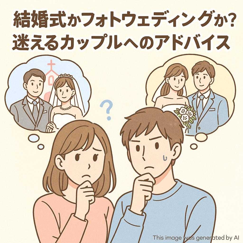 結婚式かフォトウェディングか？迷えるカップルへのアドバイス