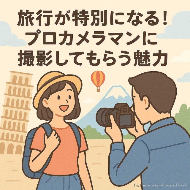 旅行が特別になる！プロカメラマンに撮影してもらう魅力