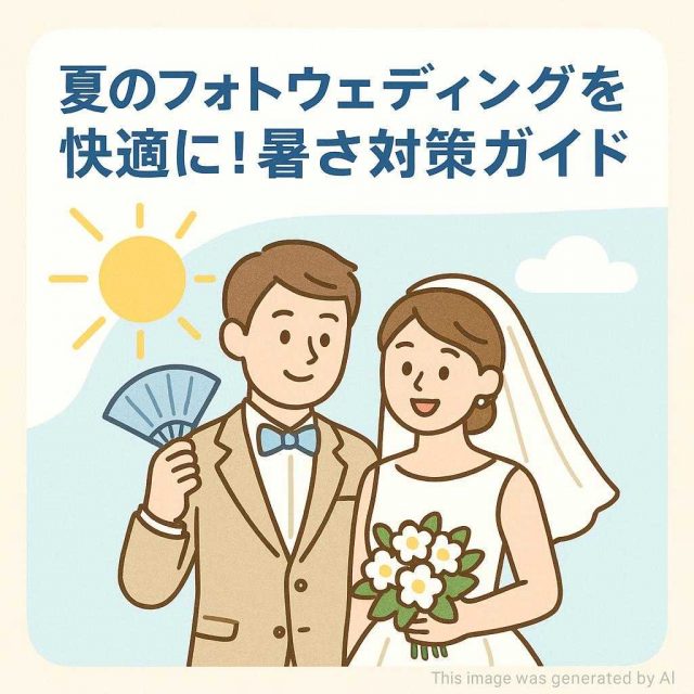 夏のフォトウェディングを快適に！暑さ対策ガイド