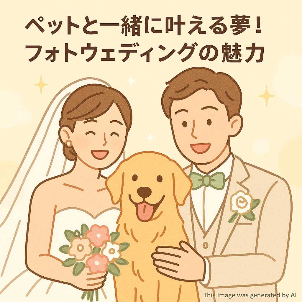 ペットと一緒に叶える夢！フォトウェディングの魅力