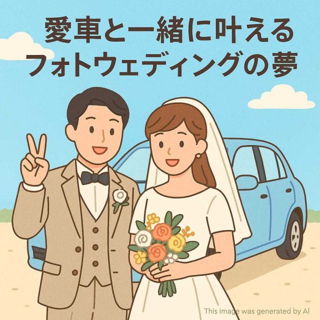 愛車と一緒に叶えるフォトウェディングの夢