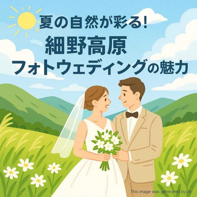 夏の自然が彩る！細野高原フォトウェディングの魅力