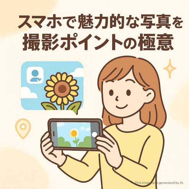 スマホで魅力的な写真を！撮影ポイントの極意