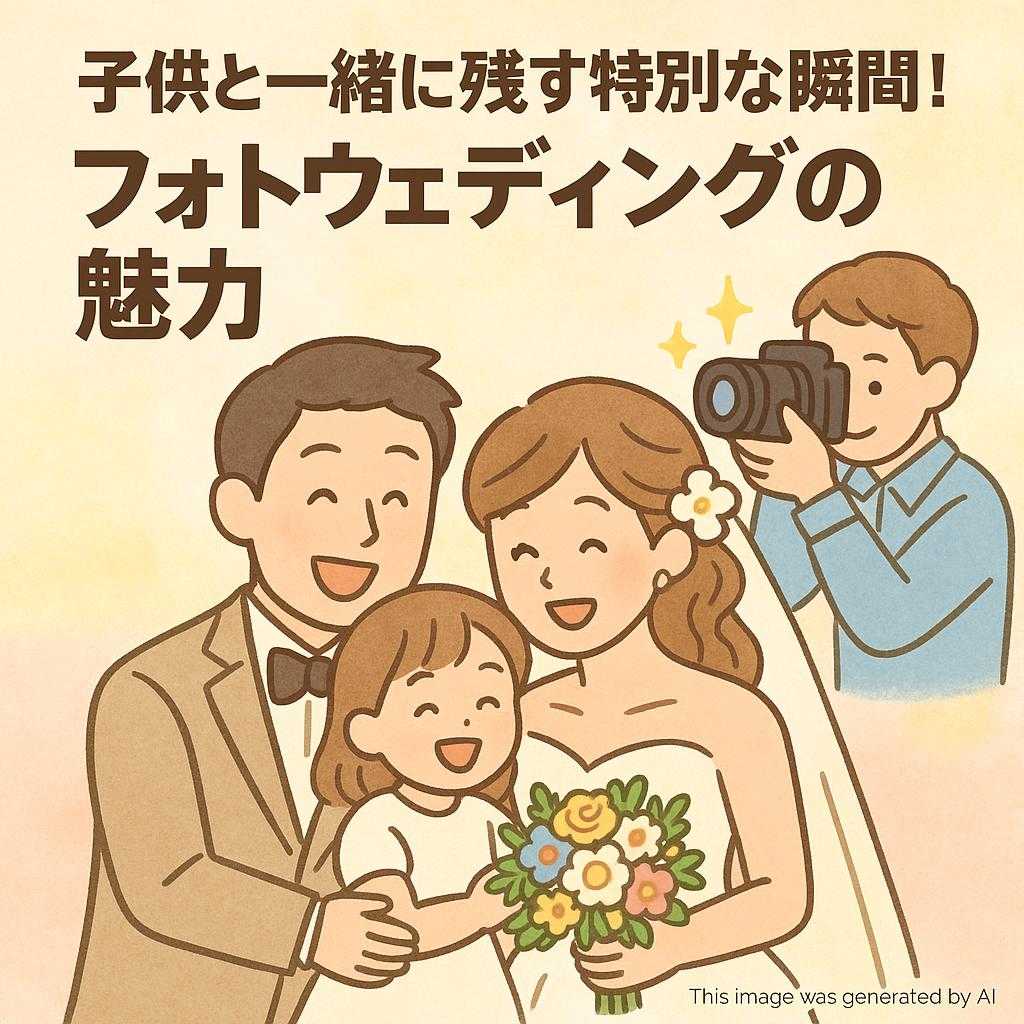 子供と一緒に残す特別な瞬間！フォトウェディングの魅力