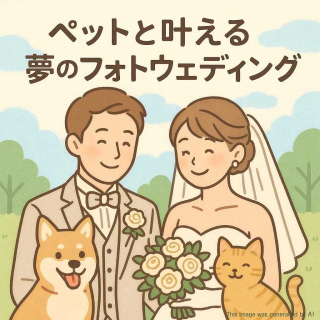ペットと叶える夢のフォトウェディング