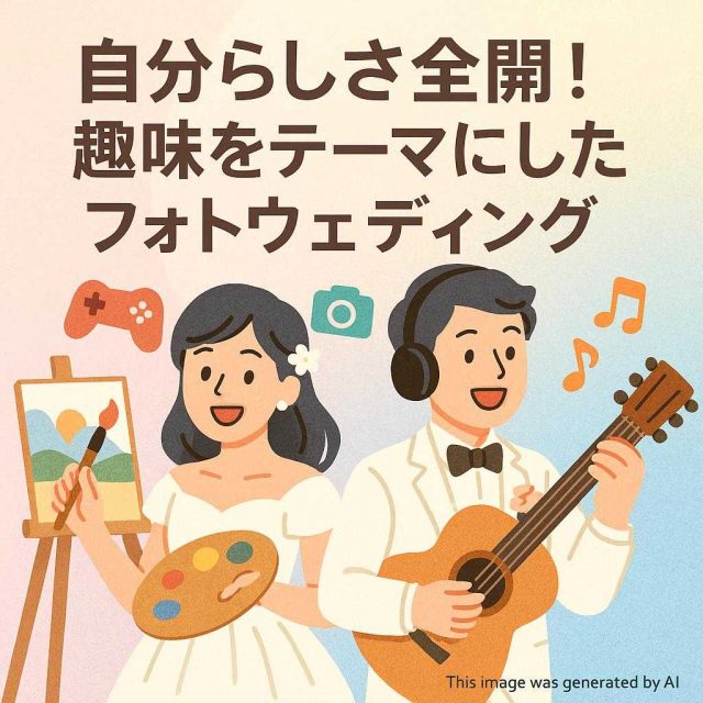 自分らしさ全開！趣味をテーマにしたフォトウェディング