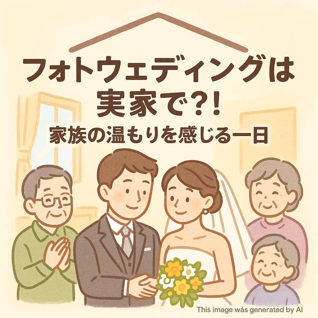 フォトウェディングは実家で?! 家族の温もりを感じる一日