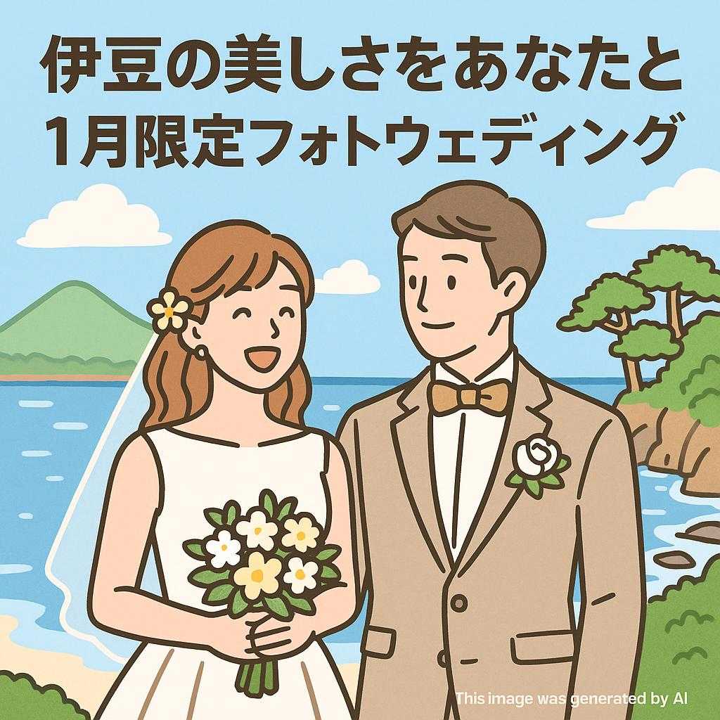 伊豆の美しさをあなたと! 1月限定フォトウェディング