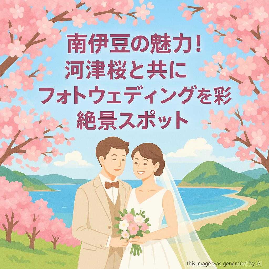 南伊豆の魅力!河津桜と共にフォトウェディングを彩る絶景スポット