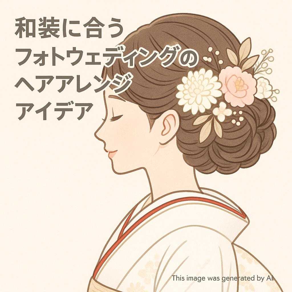 和装に合うフォトウェディングのヘアアレンジアイデア