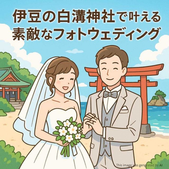 伊豆の白濱神社で叶える素敵なフォトウェディング