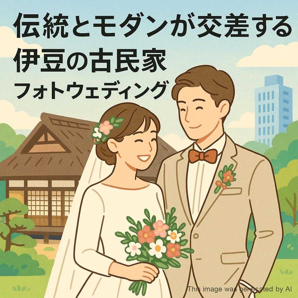 伝統とモダンが交差する伊豆の古民家フォトウェディング