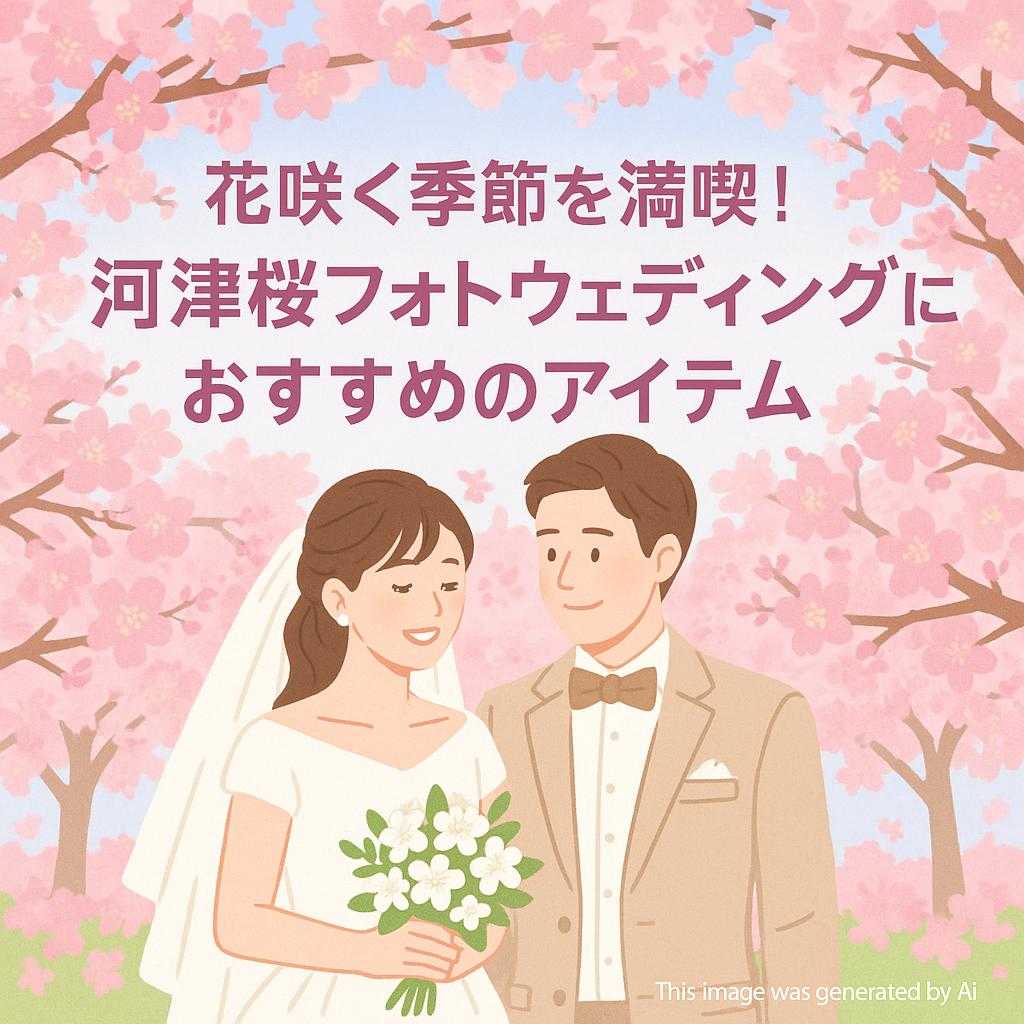 花咲く季節を満喫！河津桜フォトウェディングにおすすめのアイテム