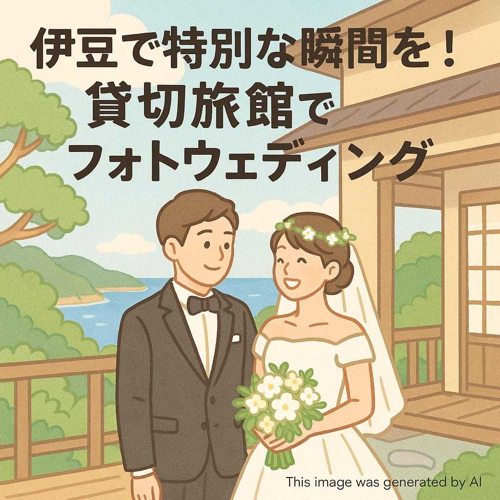 伊豆で特別な瞬間を！貸切旅館でフォトウェディング