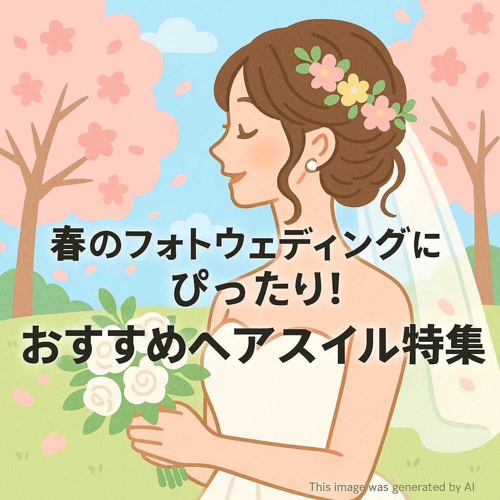 春のフォトウェディングにぴったり！おすすめヘアスタイル特集
