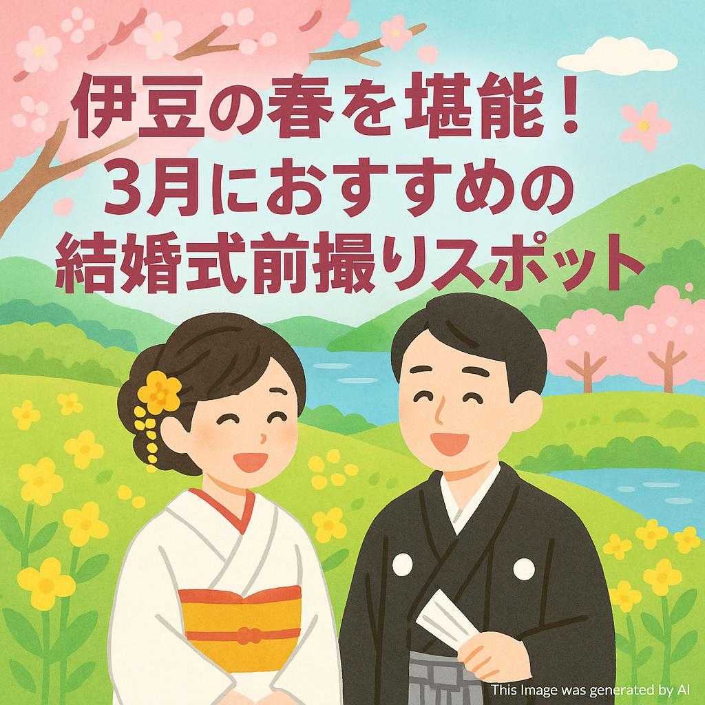 伊豆の春を堪能！3月におすすめの結婚式前撮りスポット