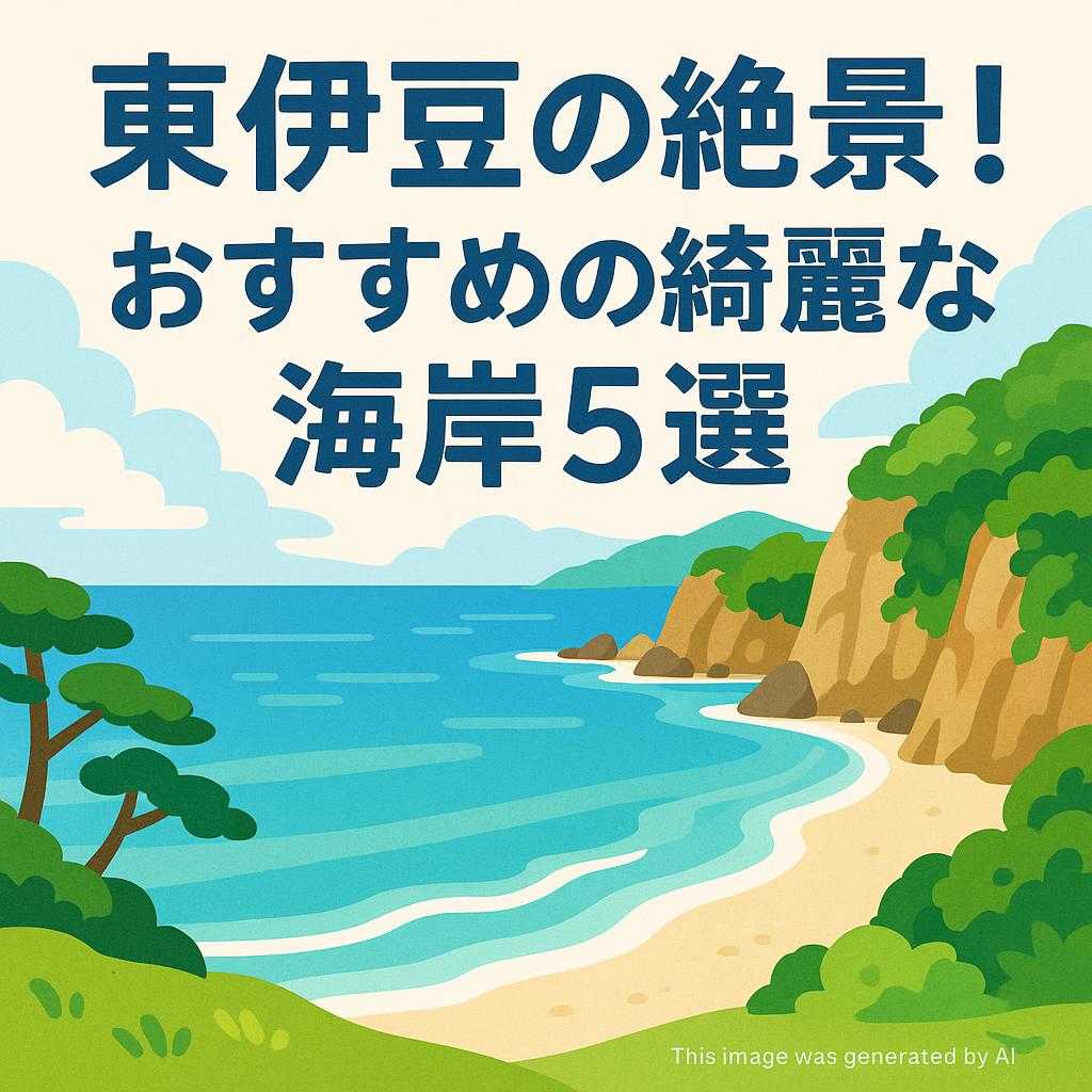 東伊豆の絶景！おすすめの綺麗な海岸5選