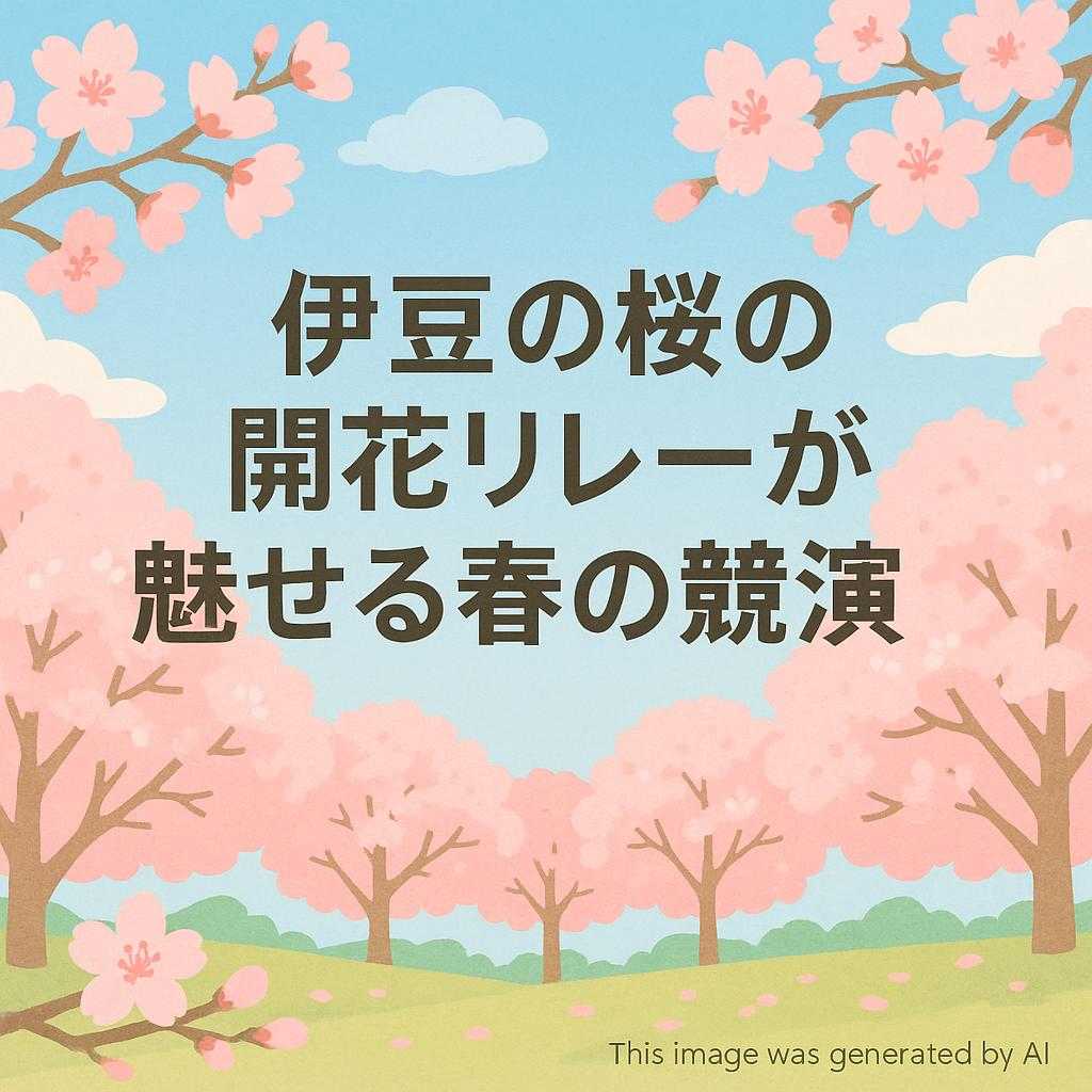 伊豆の桜の開花リレーが魅せる春の競演
