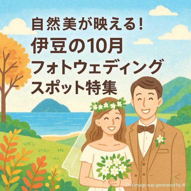 自然美が映える！伊豆の10月フォトウェディングスポット特集