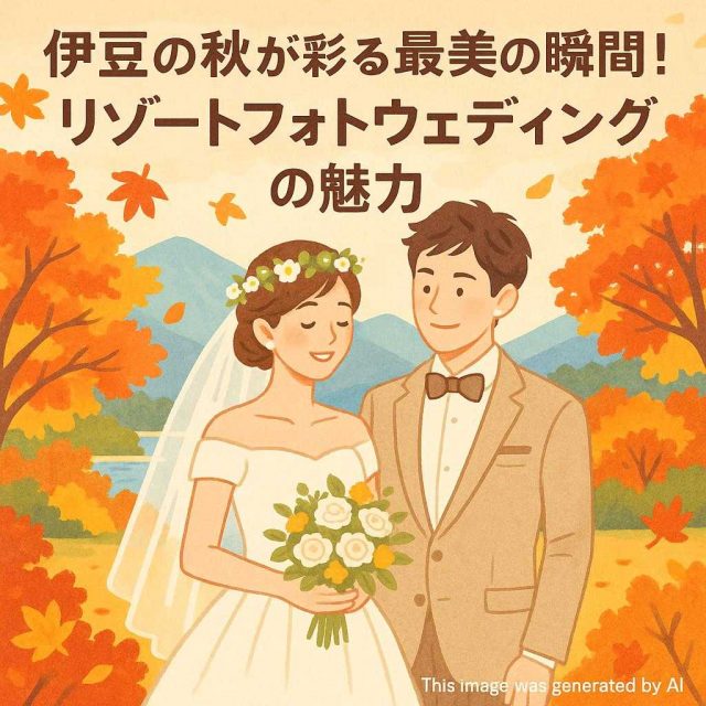 伊豆の秋が彩る最美の瞬間！リゾートフォトウェディングの魅力